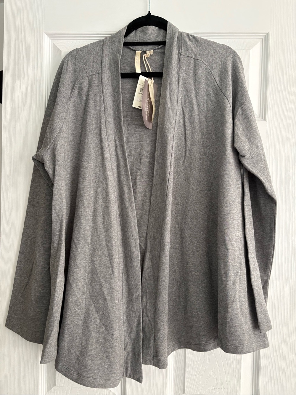 J Jill Pure Jill Open Front Cardigan Dark Grey Size XL NWT